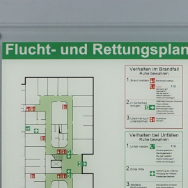Sicherheitsgrafiken und Fluchtwegpläne Bild zu Sicherheitsgrafiken und Fluchtwegpläne